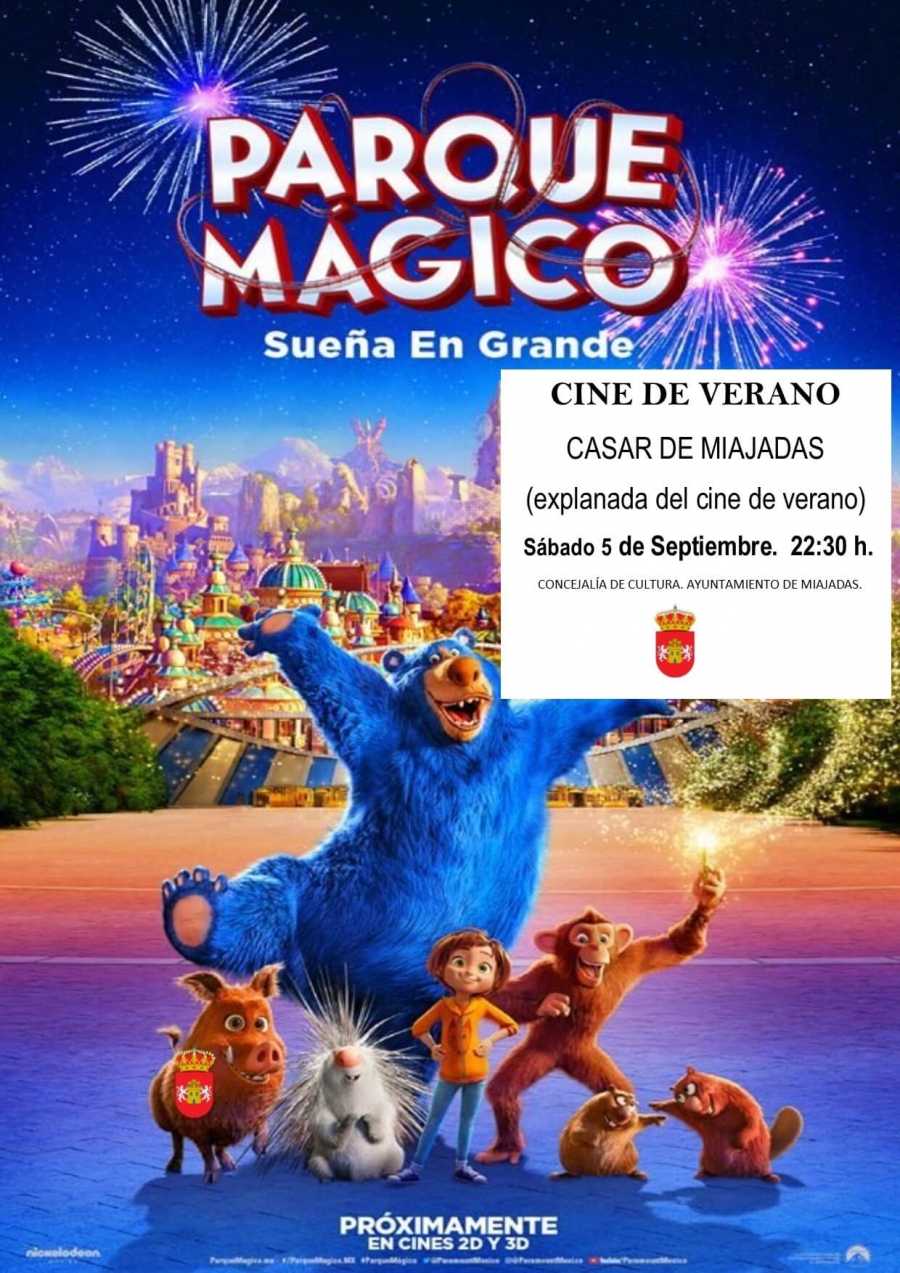 Cine de Verano en Casar de Miajadas: El parque mágico