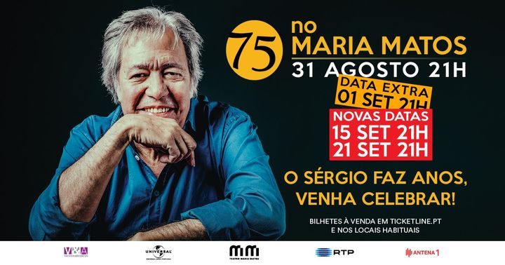 Sérgio Godinho - 75 no Maria Matos