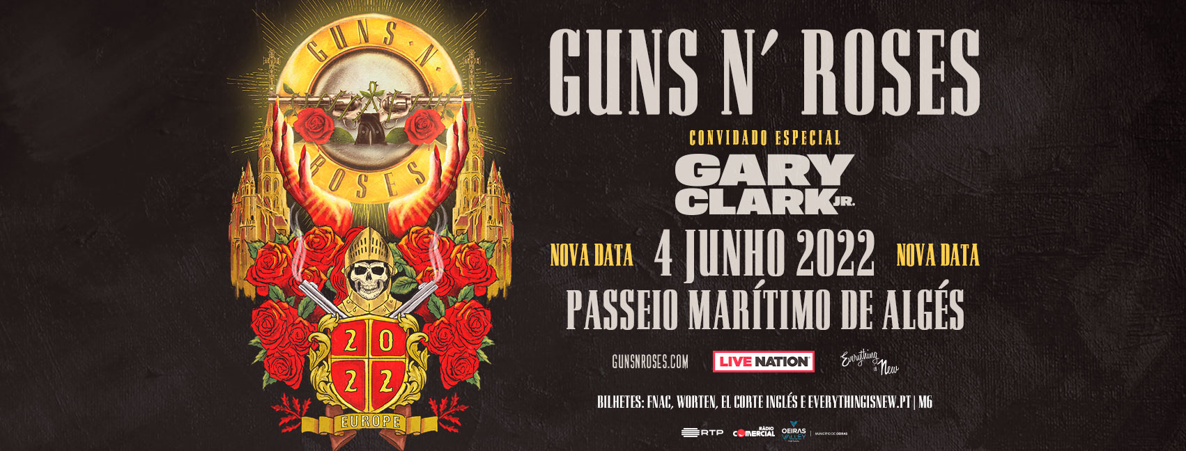 NOVA DATA: Guns N' Roses // Passeio Marítimo de Algés