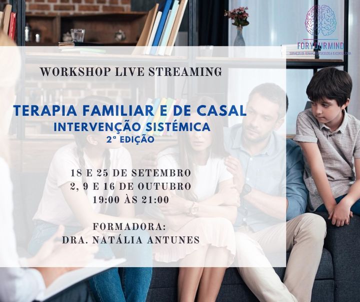 Workshop Live Streaming | Terapia Familiar e de Casal (2ª Ed.)