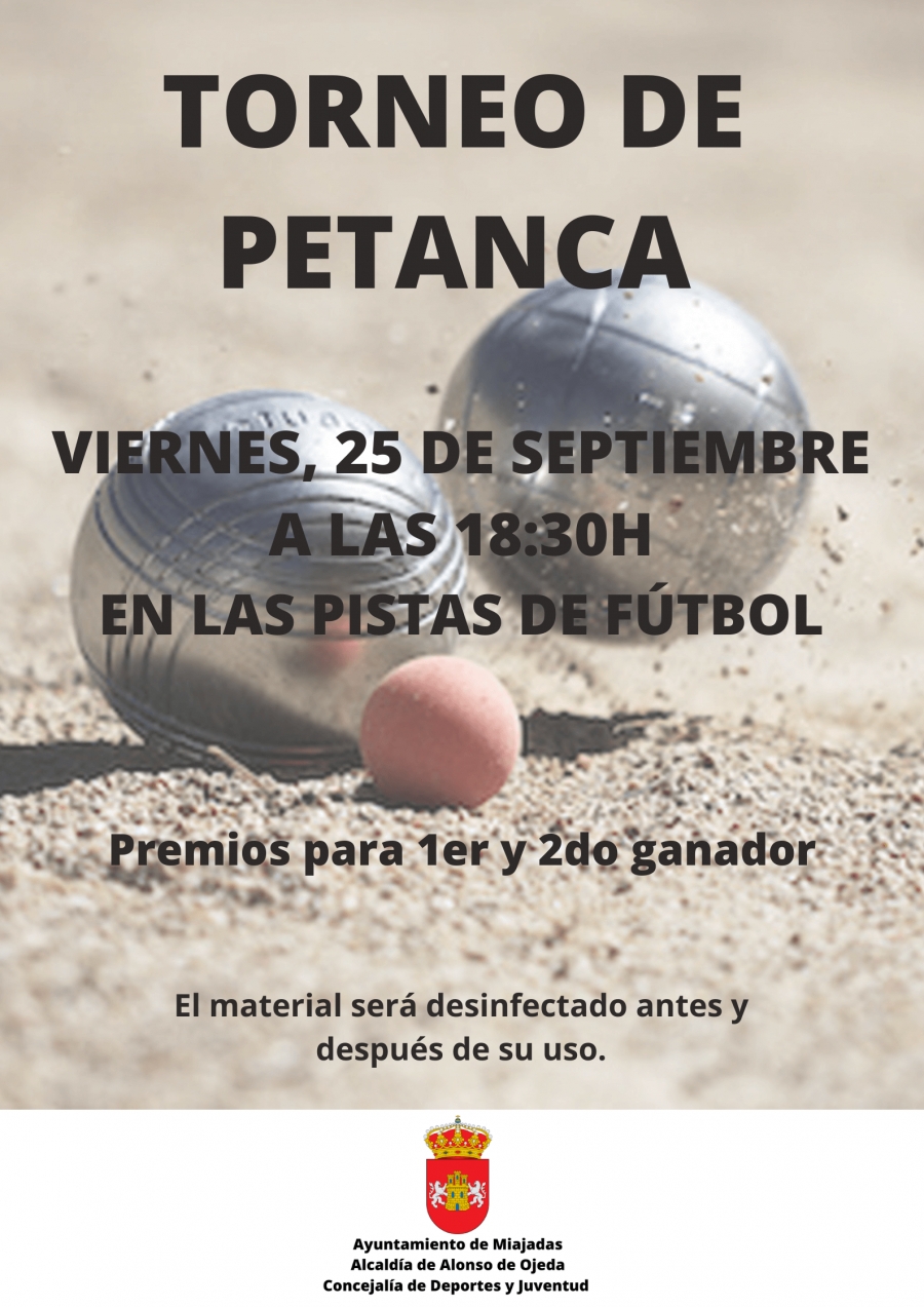 Torneo de Petanca en Alonso de Ojeda