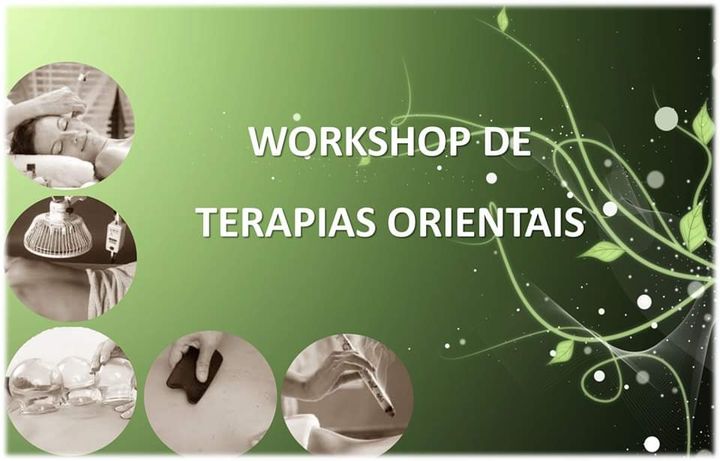 Workshop Terapias Orientais - Ventosas, Guasha, Moxabustão, TDP