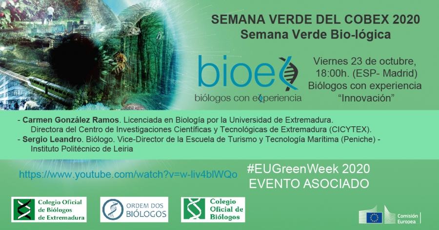  Semana Verde Bio-lógica: Biólogos con experiencia (Online). COBEX. 23 de octubre de 2020