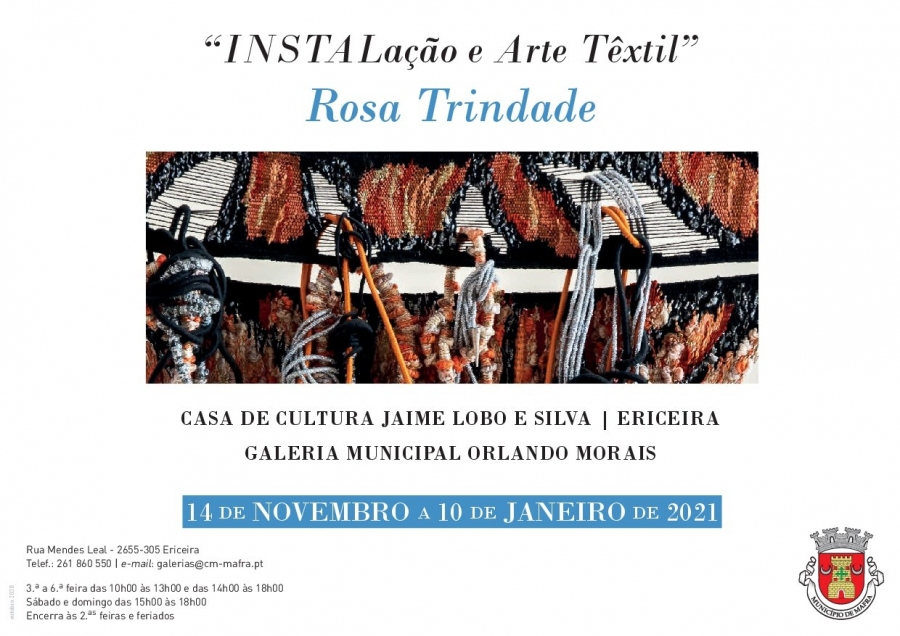 Exposição 'INSTALação e Arte Têxtil', de Rosa Trindade