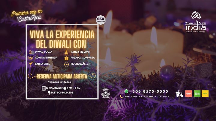 Viva la experiencia del Diwali