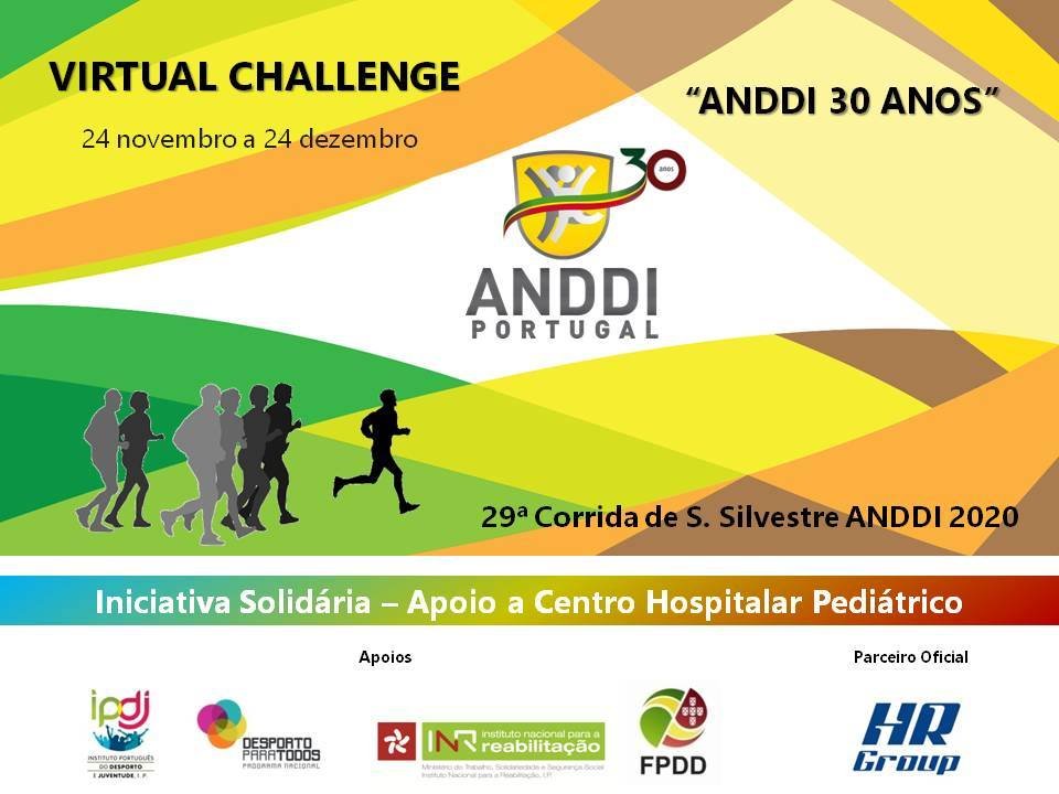 VIRTUAL CHALLENGE - Comemorações do seu 30º Aniversário, a ANDDI-Portugal