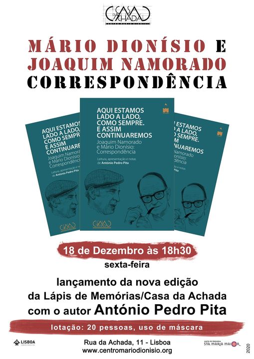 Lançamento - Joaquim Namorado e Mário Dionísio: correspondência
