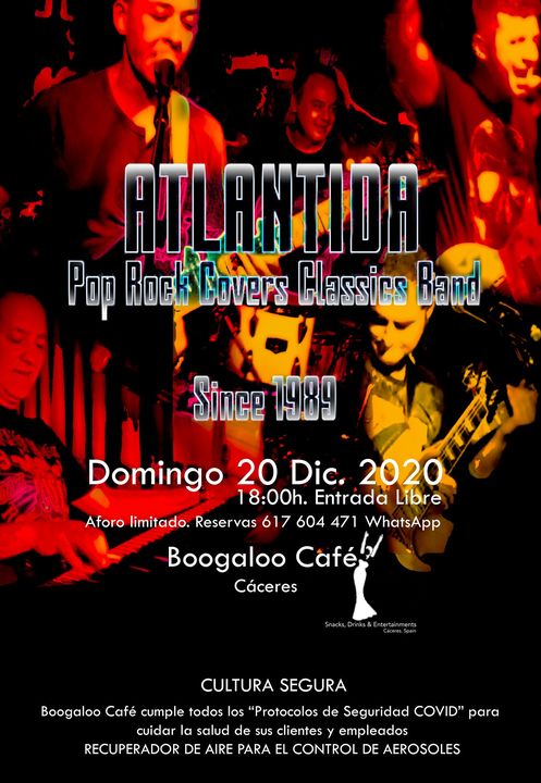 ATLANTIDA Concierto en Boogaloo Café Cáceres