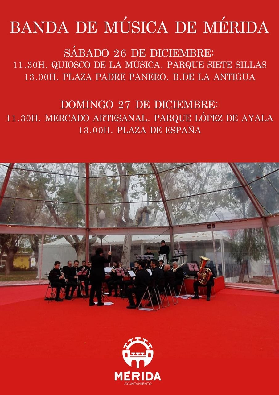 Actuaciones Banda de Música de Mérida
