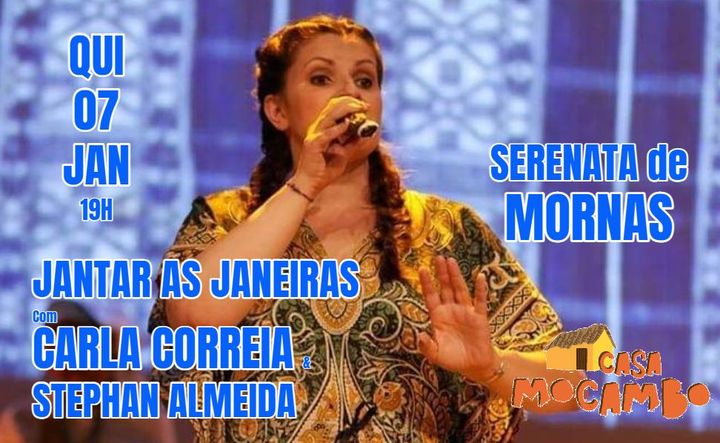 Jantar Janeiras - Serenata de Mornas com Carla Correia & Lúcio Vieira