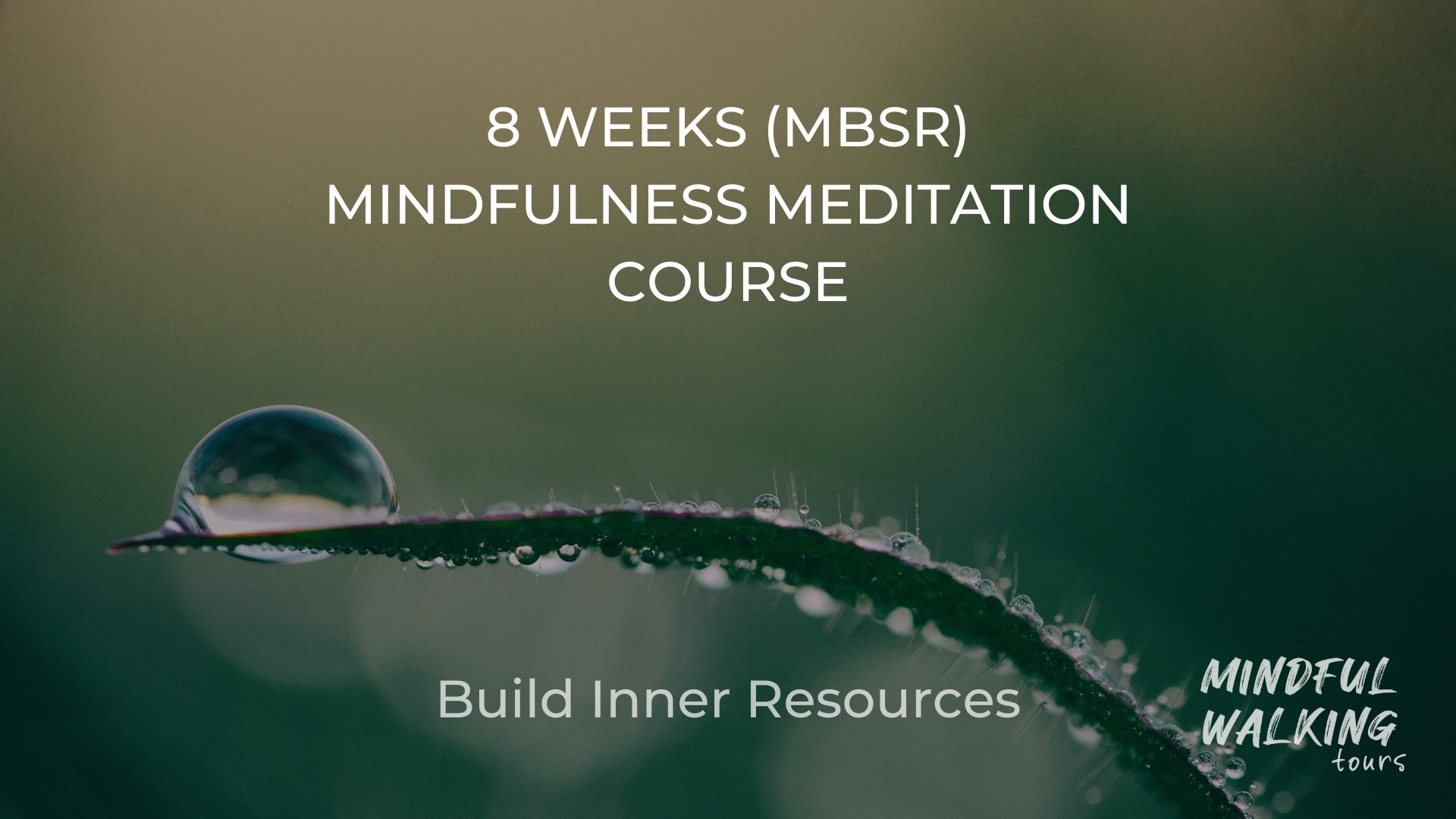 8 WEEKS MINDFULNESS MEDITATION COURSE