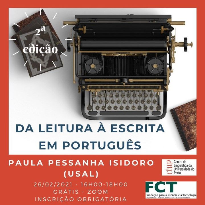 Workshop 'Da leitura à escrita em português' | 2.ª edição