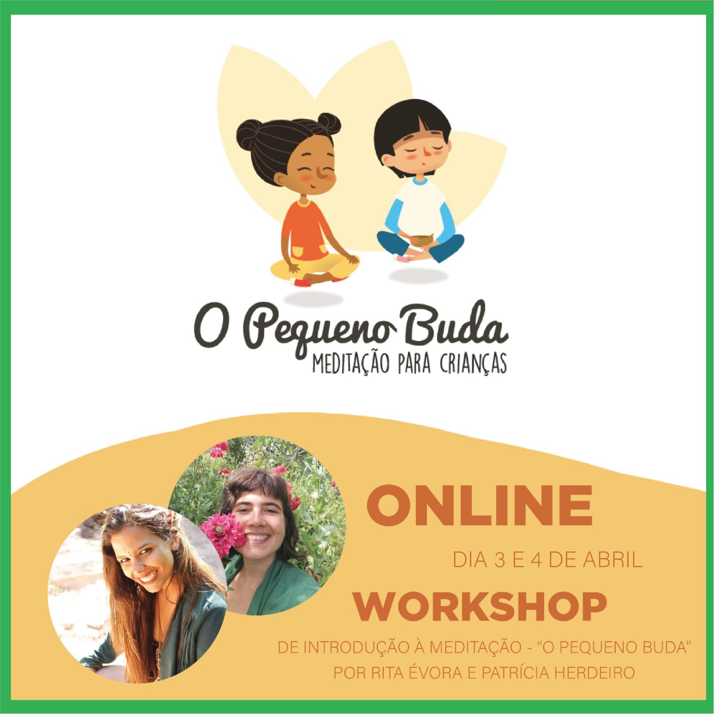 Workshop de Introdução à Meditação - PEQUENO BUDA®