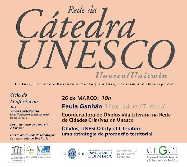 Conferência “Óbidos, UNESCO City of Literature. Uma estratégia de promoção territorial”