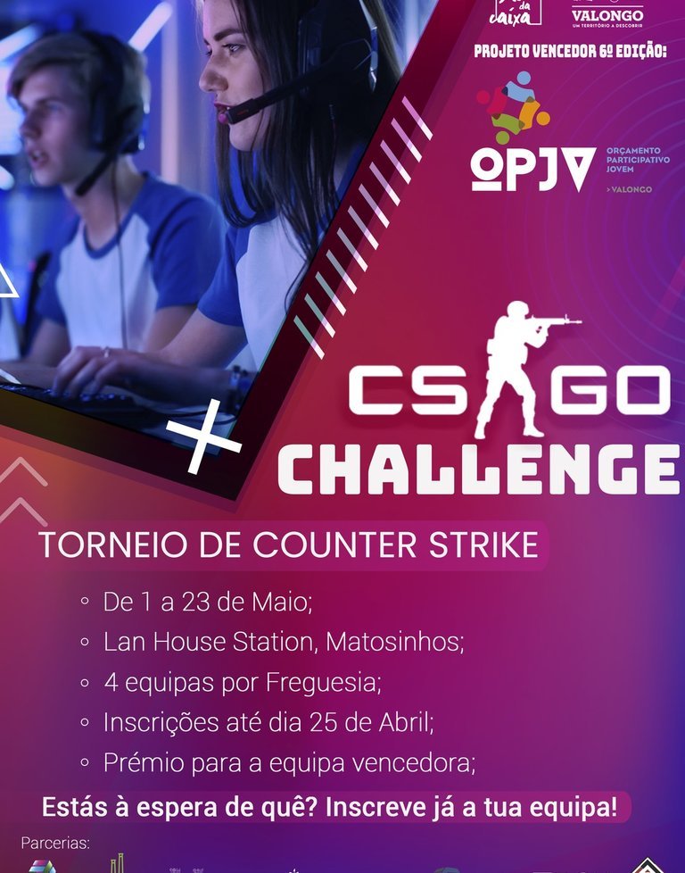 CS:GO Challange (Torneio de Counter Strike) - Projeto Vencedor na 6ª Edição do OPJV