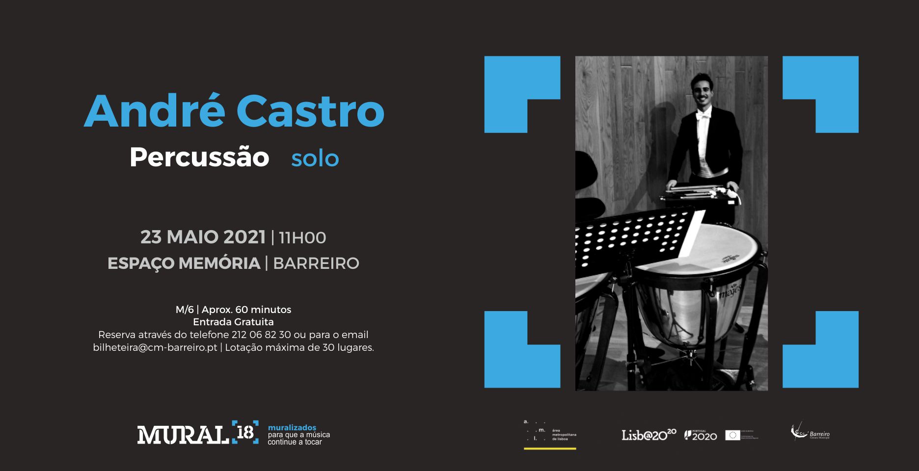 André Castro – Concerto Percussão (solo) | Programação em Rede MURAL 18