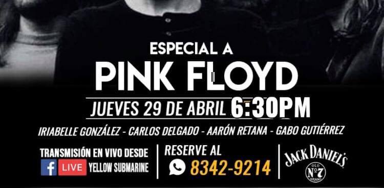 #PinkFloyd Especial Jueves 29 de Abril 6:30pm