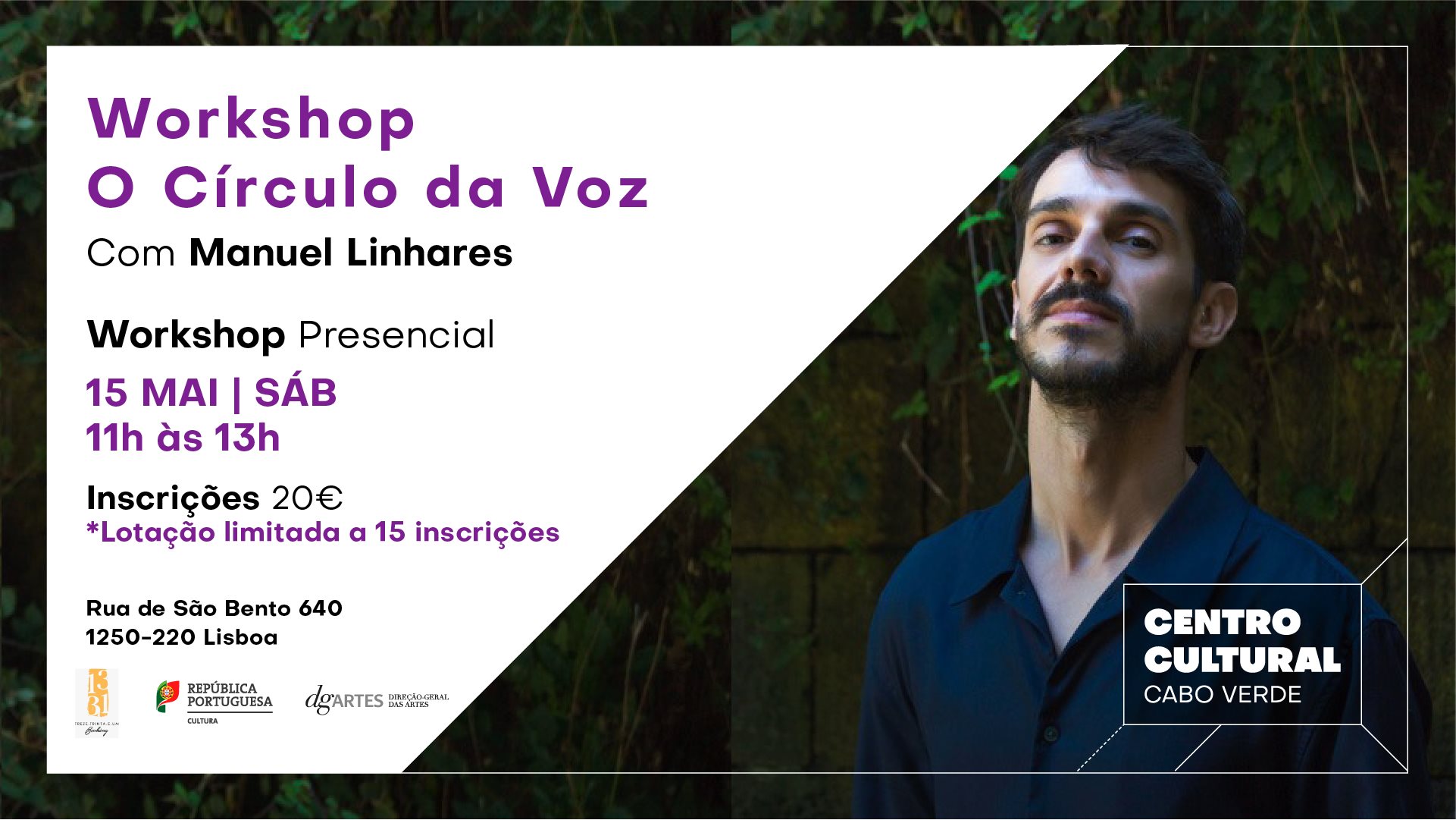 Workshop - O Círculo da Voz | Com Manuel Linhares