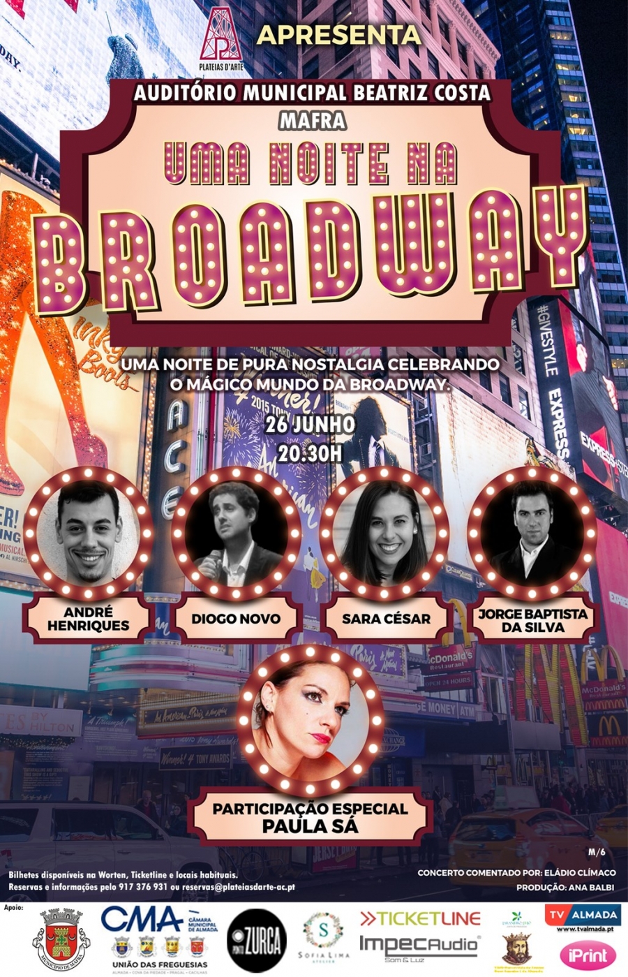 Espetáculo 'Uma Noite na Broadway'