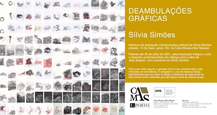 abertura da exposição 'Deambulações gráficas' de Sílvia Simões