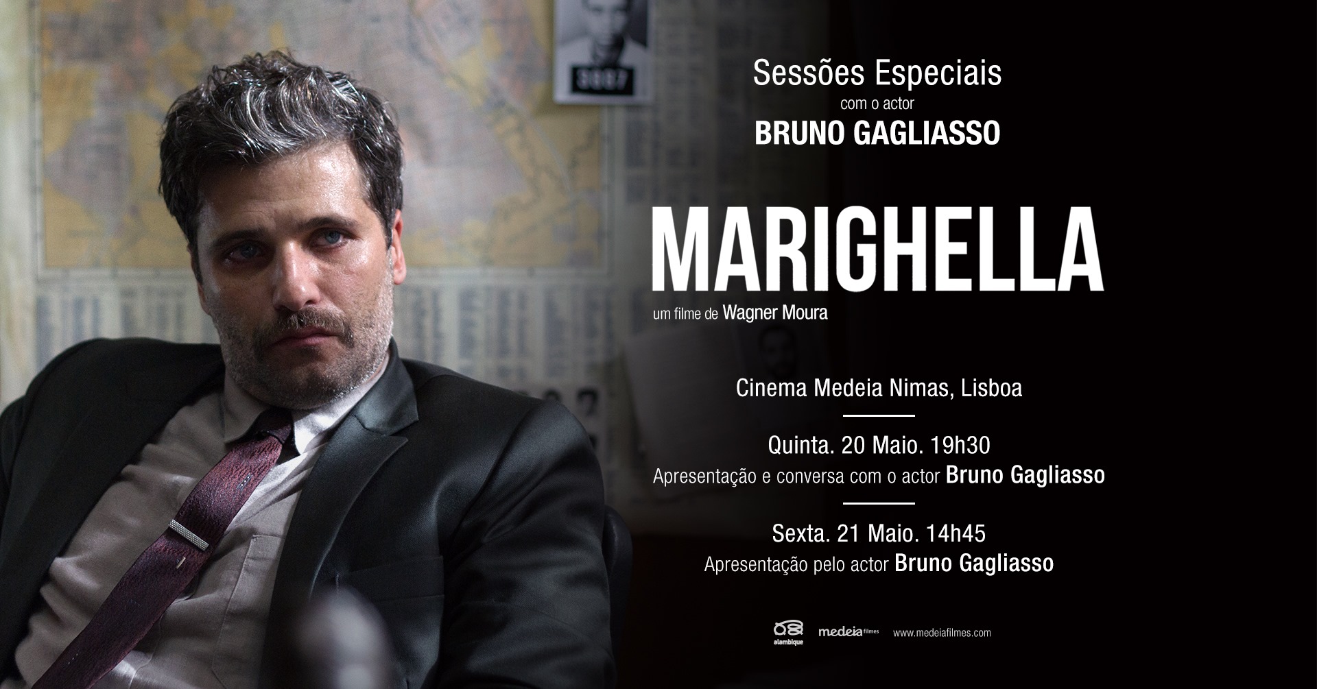 MARIGHELLA: sessões especiais com presença do actor Bruno Gagliasso | Cinema Nimas