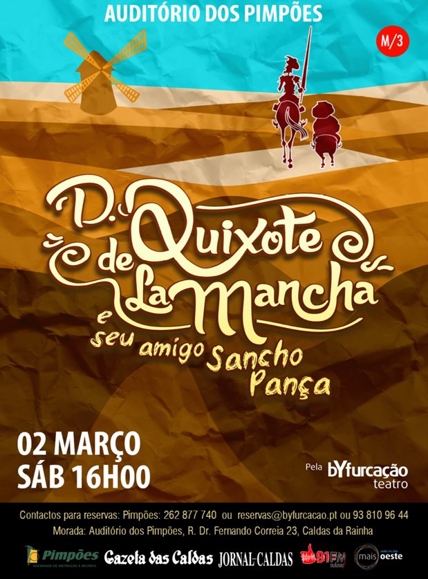 D. Quixote de la Mancha e o seu amigo Sancho Pança