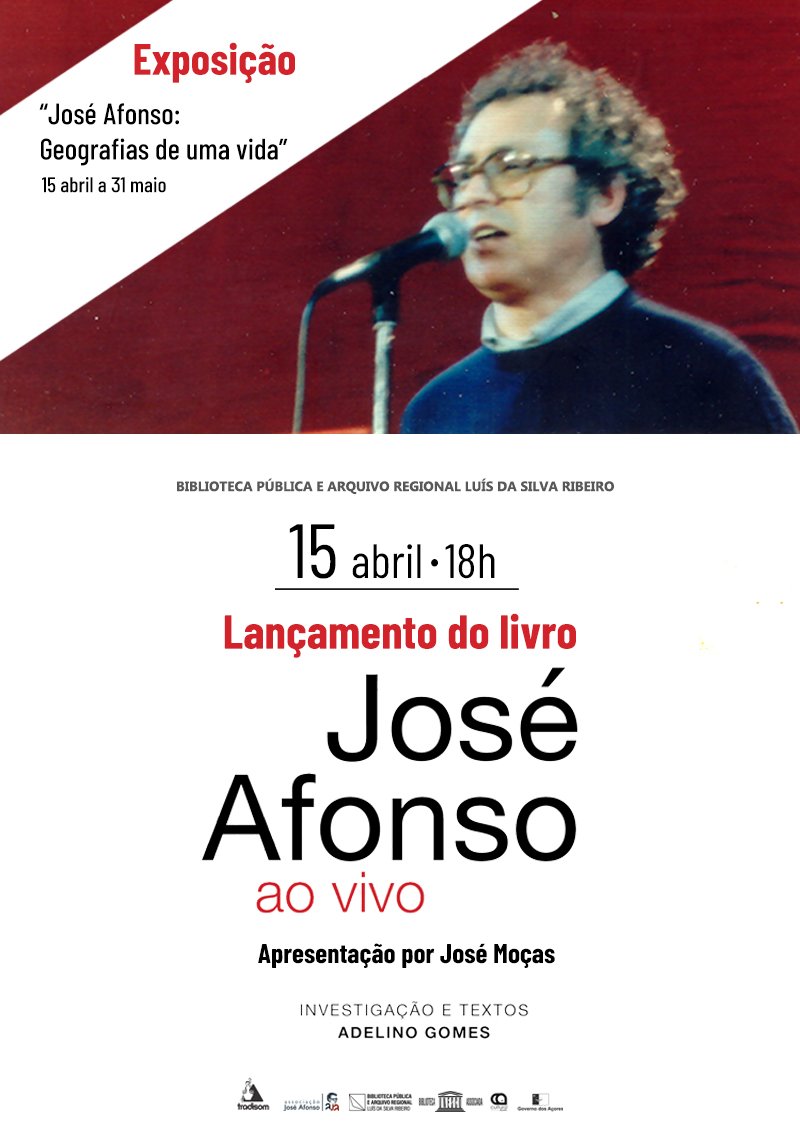Apresentação do livro José Afonso ao vivo e Exposição José Afonso: geografias de uma vida