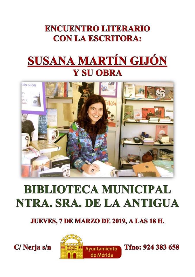 Encuentro literario con Susana Martín Gijón