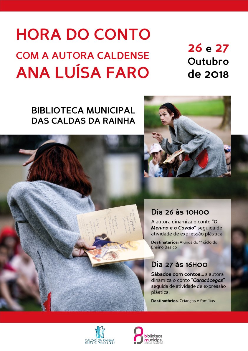 Sábados com contos... com Ana Luísa Faro
