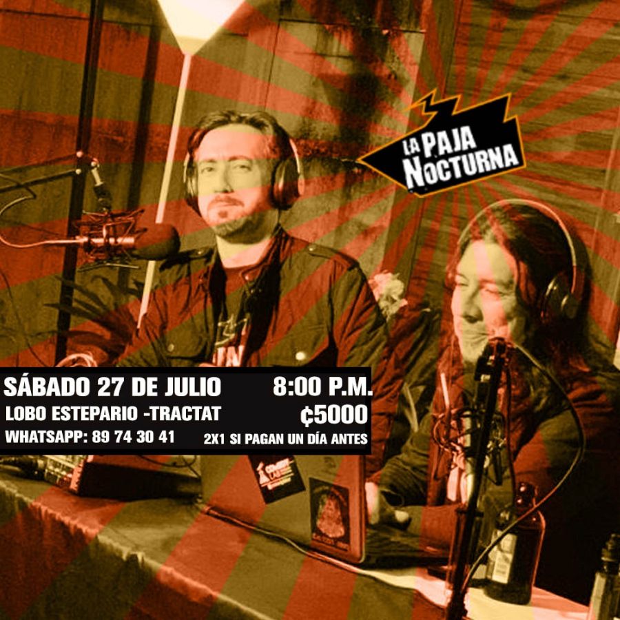En vivo. La Paja Nocturna Podcast. Comedia