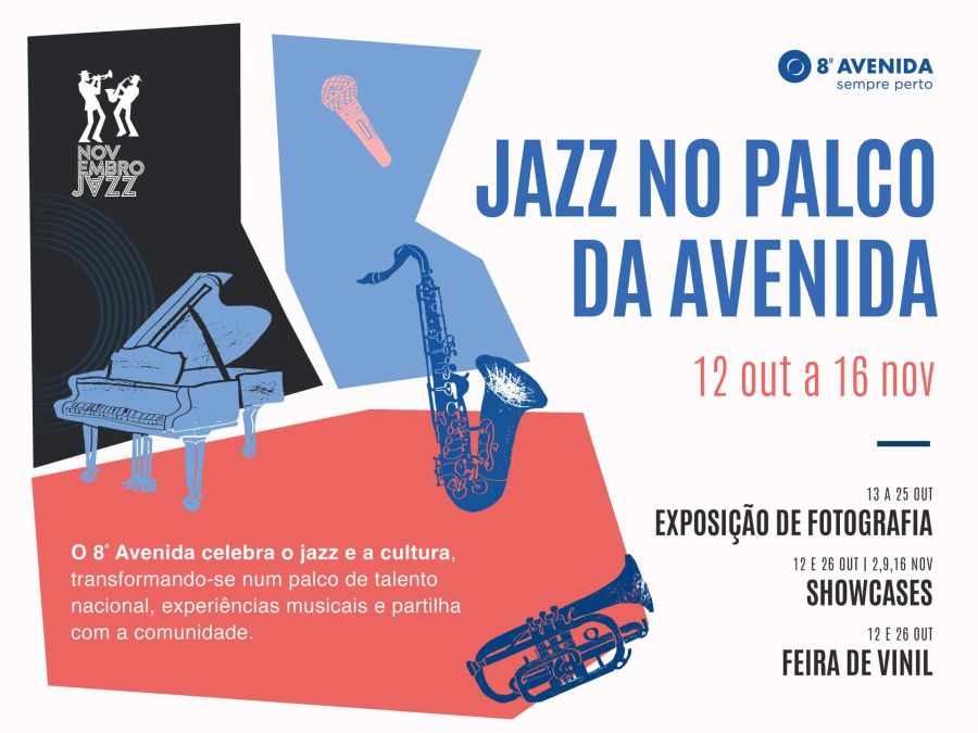As sonoridades e a alma do Jazz estão de volta a  ao 8ª Avenida para mais uma edição do Novembro Jazz