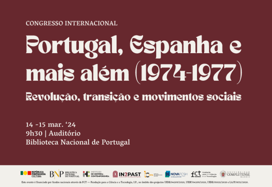 Congresso Internacional 'Portugal, Espanha e mais além (1974-1977). Revolução, transição e movimentos sociais'