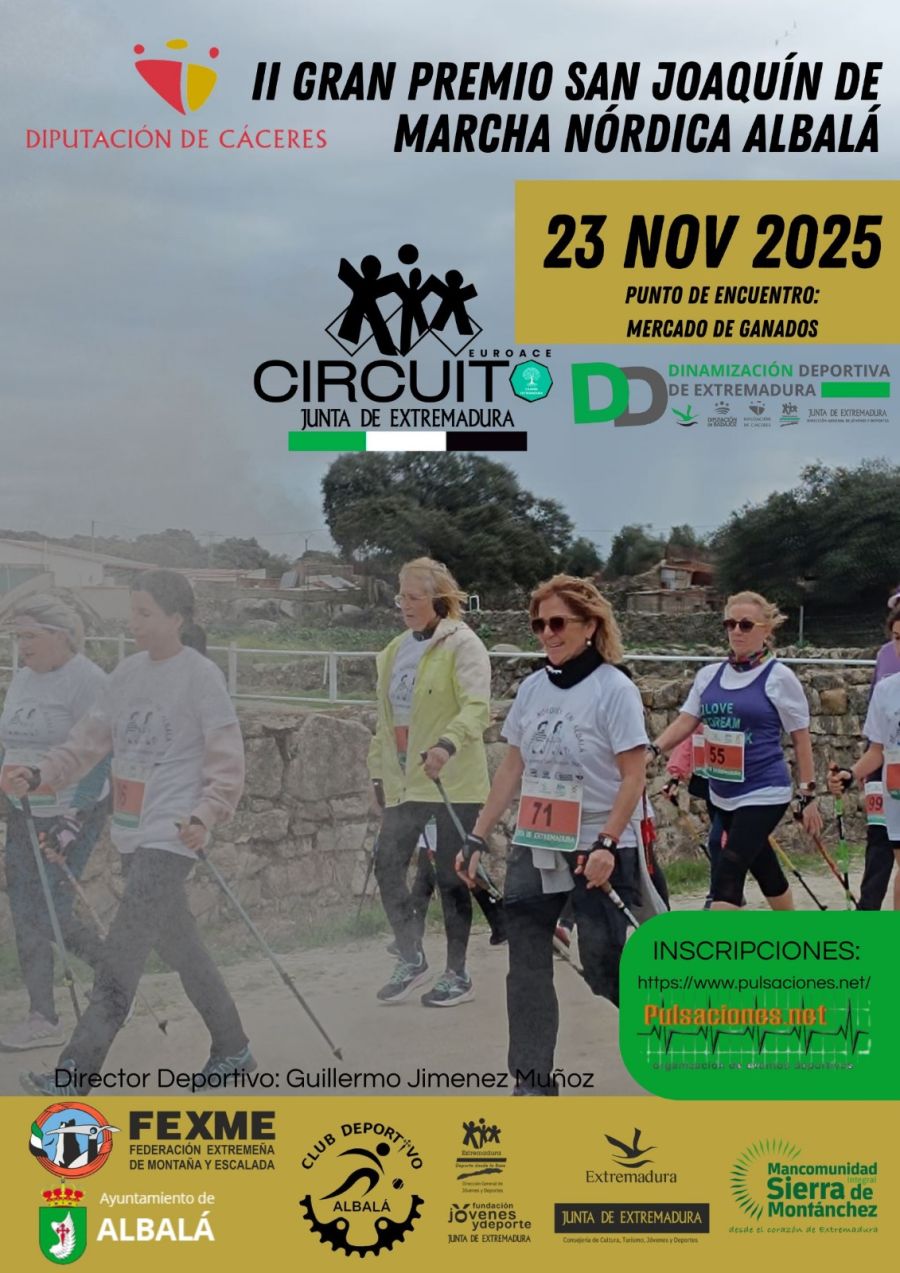 II Gran Premio San Joaquín de Marcha Nórdica – Albalá 2025