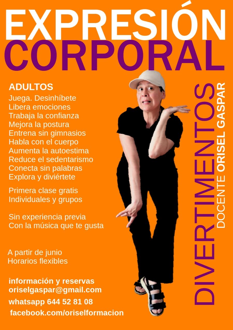 DIVERTIMENTOS – TALLER DE EXPRESIÓN CORPORAL IMPARTIDO POR ORISEL GASPAR LLEGA A VIGO