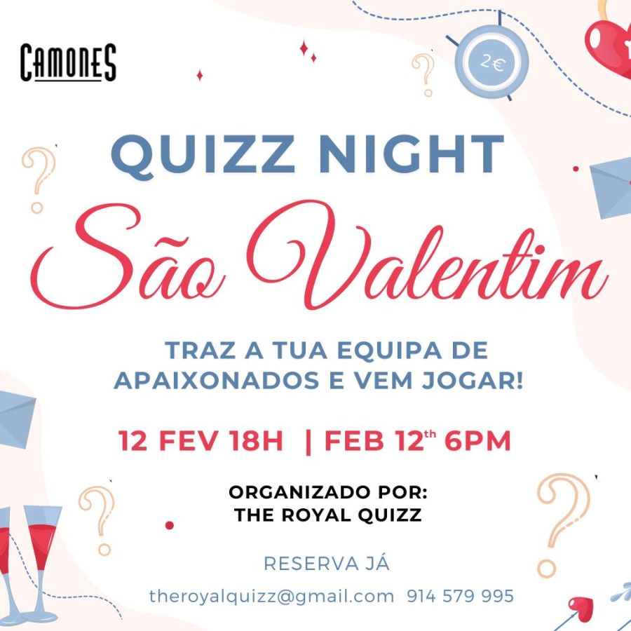 Quiz Night Especial São Valentim