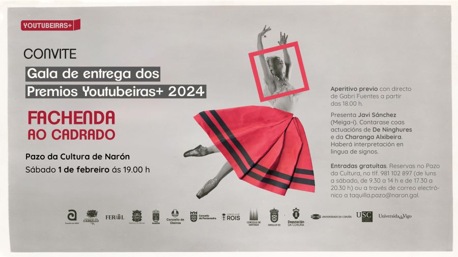 Gala de entrega dos Premios Youtubeiras+