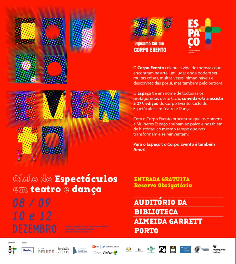 27º Corpo Evento   Ciclo de Espetáculos em Teatro e Dança 