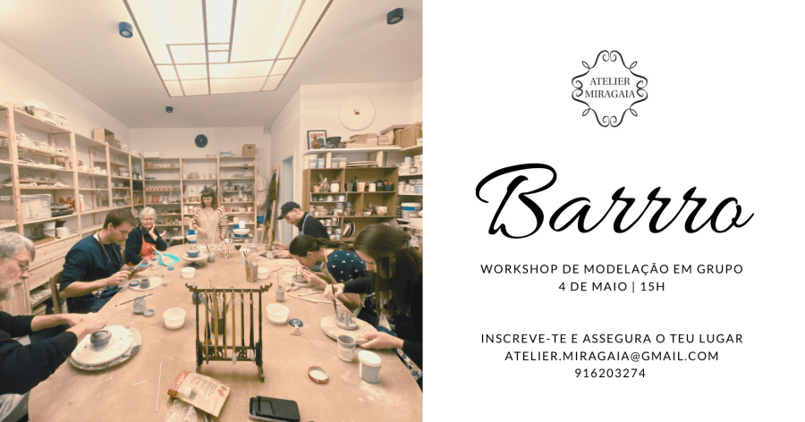 BARRRO - Workshop de modelação de cerâmica 
