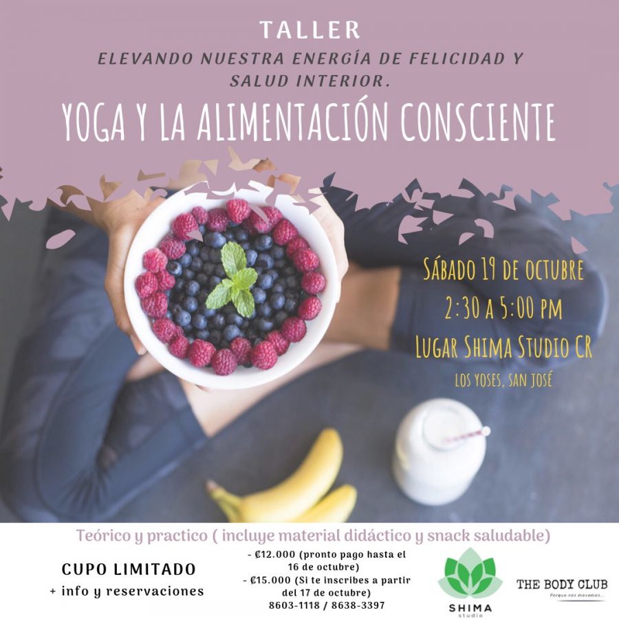 Yoga y alimentación consciente. Catalina Zeledón