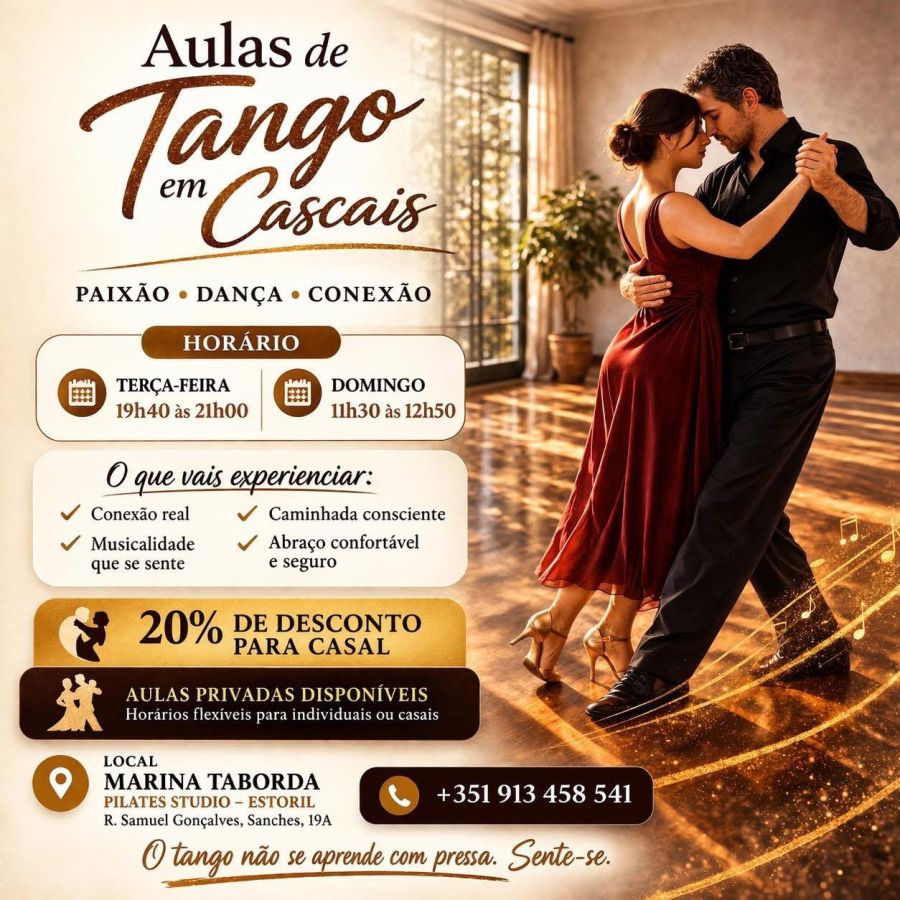 Tango - Aulas de tango para iniciados e intermédios