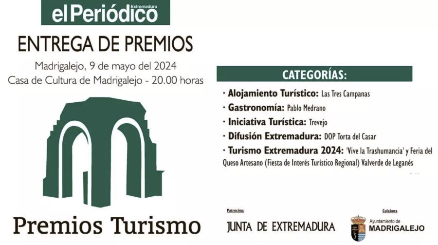 VIII Premios Turismo de El Periódico Extremadura 2024