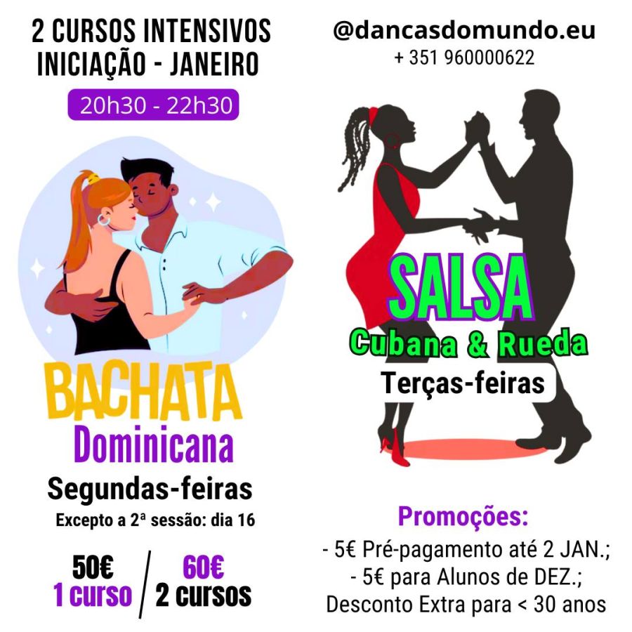Curso Intensivo - Iniciação | Salsa Cubana & Rueda de Casino