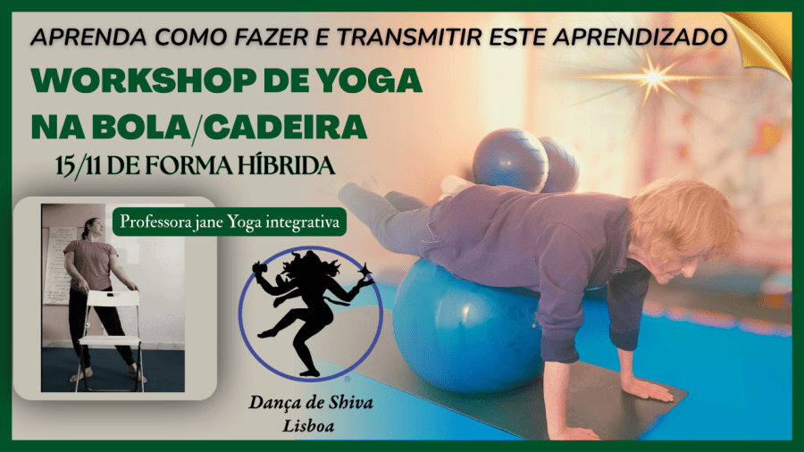 Workshop de Yoga na bola/ cadeira