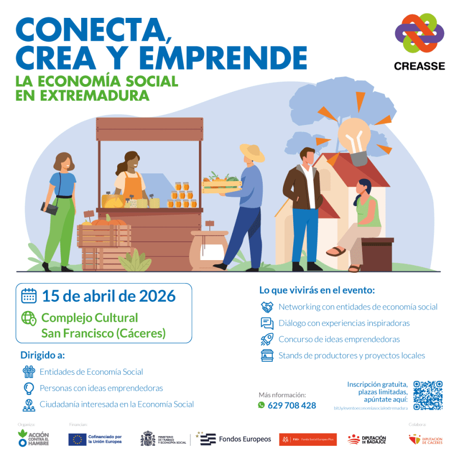 CONECTA, CREA Y EMPRENDE: LA ECONOMÍA SOCIAL EN EXTREMADURA