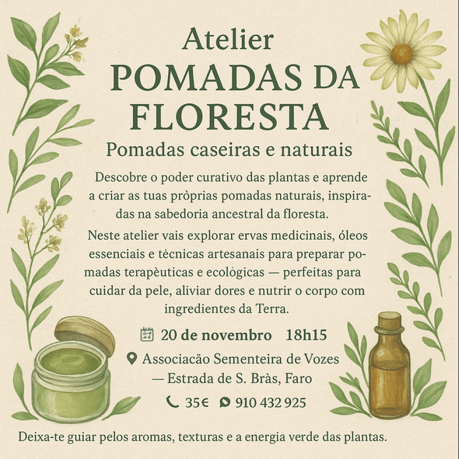 ATELIER POMADAS DA FLORESTA-POMADAS CASEIRAS E NATURAIS