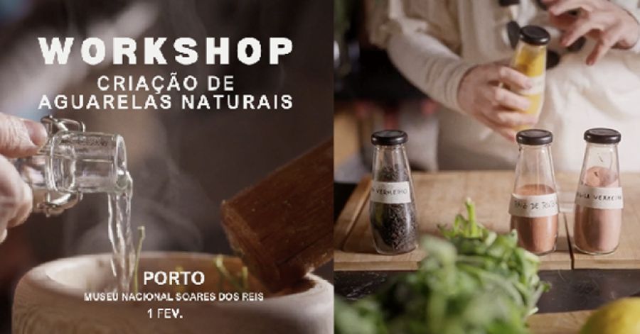 WORKSHOP: Criação de aguarelas naturais: da natureza aos desperdícios!