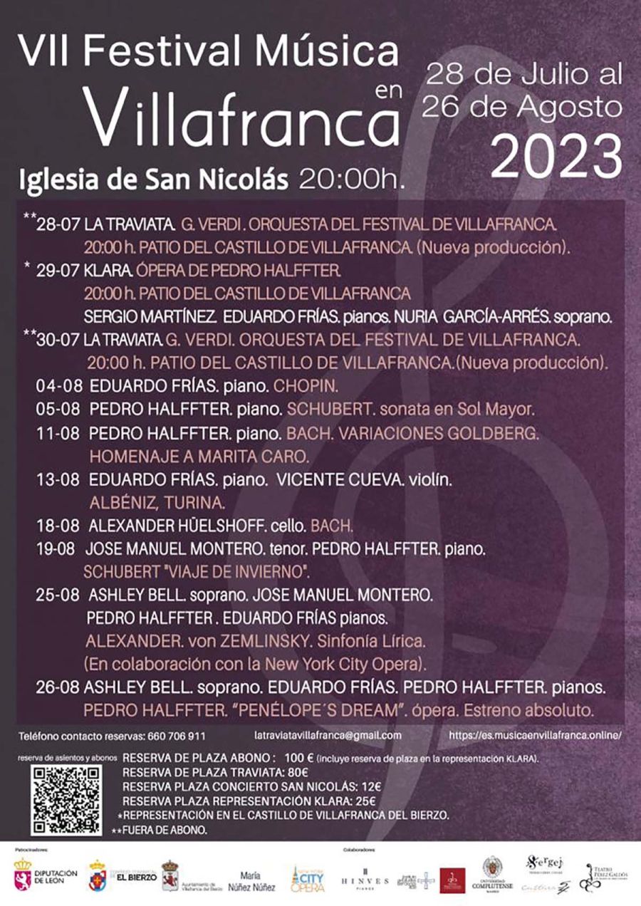 CONCIERTO | Ashley Bell y José Manuel Montero (Festival Música en Villafranca 2023)