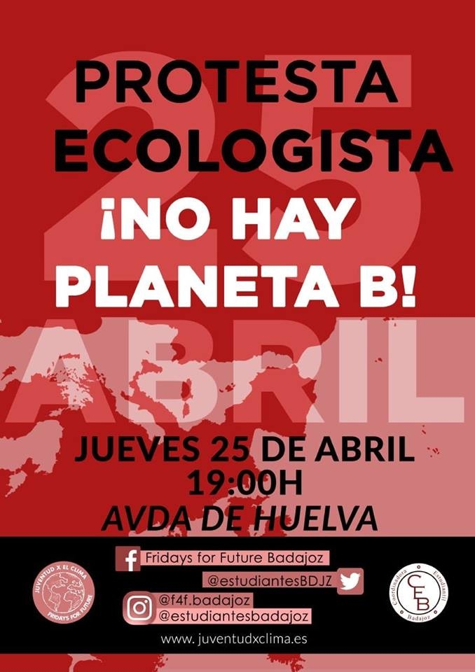 PROTESTA ECOLOGISTA ¡NO HAY PLANETA B!