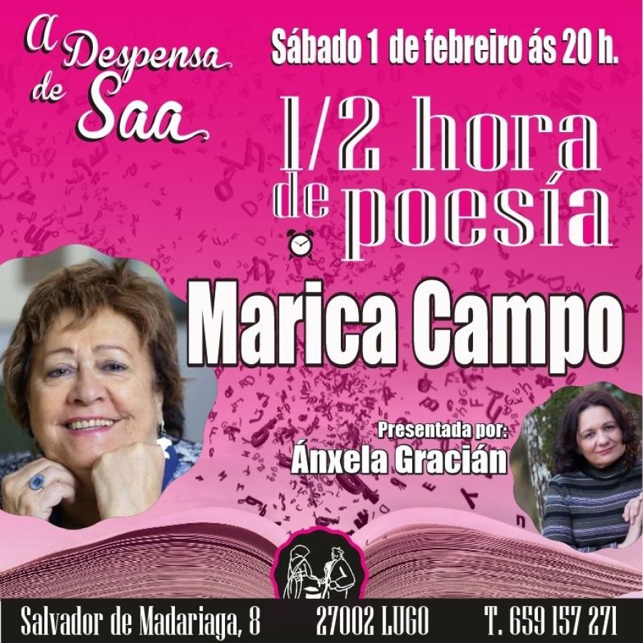 1/2 hora de poesía | Marica Campo,presentada por Ánxela Gracián