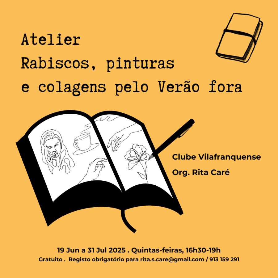 Atelier | Rabiscos, Pinturas e Colagens pelo Verão fora' no Clube Vilafranquense